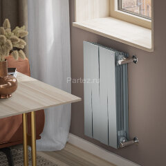 Биметаллический радиатор Royal Thermo PianoForte  500/100-4 (Silver Satin)