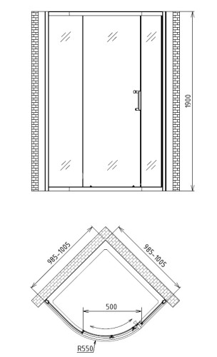 Душевой уголок Gemy Victoria S30081A