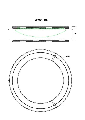 Потолочный светильник MyFar MR2371-1CL