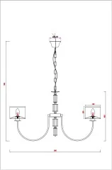 Подвесная люстра Arte Lamp A4092LM-8CC