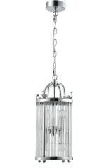 Подвесная люстра Crystal Lux TADEO SP4 D200 CHROME/TRANSPARENTE