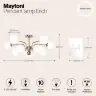 Потолочная люстра Maytoni MOD221PL-10G