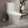 Унитаз-компакт Azario Verde 650х380х790 напольный, безободковый, с быстросъемным сиденьем микролифт 