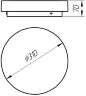 Потолочный светильник Arte Lamp A6836PL-1WH