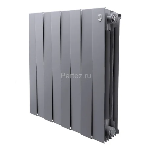 Биметаллический радиатор Royal Thermo PianoForte  500/100-8 (Silver Satin)
