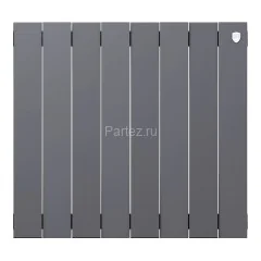 Биметаллический радиатор Royal Thermo PianoForte  500/100-8 (Silver Satin)