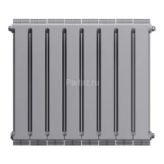 Биметаллический радиатор Royal Thermo PianoForte  500/100-8 (Silver Satin)