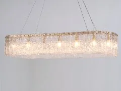 Подвесная люстра Newport 10820/120 brass oval