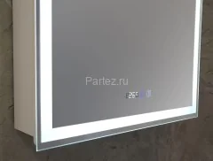 Зеркало-шкаф AZARIO Киото 60 (600х800) c подсветкой и диммером + часы (LED-00002358)