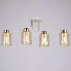 Потолочная люстра ILLUMICO IL6111-4COU-79 WH GD Qui