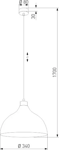 Подвесной светильник TK Lighting 2070 Cap White