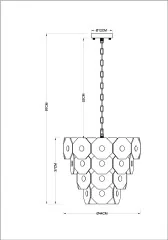 Подвесная люстра Arte Lamp A4069LM-7AB