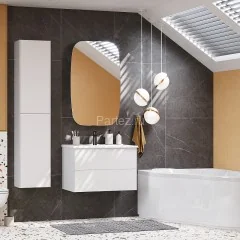 Подвесной шкаф Aquaton Сохо 35 белый глянцевый (1A258403AJ010)