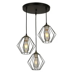 Подвесной светильник Imex MD.3099-3-P BK+AB