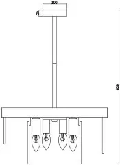 Потолочная люстра Freya FR5104PL-06BS3