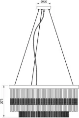 Подвесная люстра Divinare 6813/17 LM-8