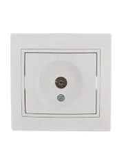 Розетка телевизионная оконечная TV СП Mira бел./бел. LEZARD 701-0202-130