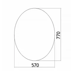 Зеркало LORANTO Овал 570х770 (ФР-00001120)