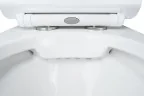 Унитаз-компакт AZARIO FRETTA ROUND 650x340x790 напольный, безободковый в комплекте с бачком и сиденьем микролифт (AZ-7121)