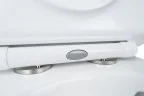 Унитаз-компакт AZARIO FRETTA ROUND 650x340x790 напольный, безободковый в комплекте с бачком и сиденьем микролифт (AZ-7121)