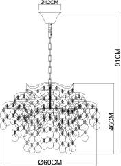 Подвесная люстра Arte Lamp A4065SP-9SG