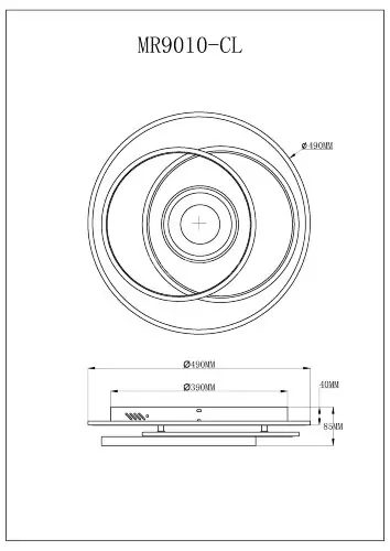 Потолочный светильник MyFar MR9010-CL