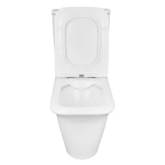 Унитаз-компакт Azario AVERO 660x360х820 напольный, безободковый в комплекте с бачком, смывным механи