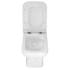 Унитаз-моноблок Azario Zeno 640х365х740 ободковый, с быстросъемным сиденьем Slim микролифт (AZ-1169)