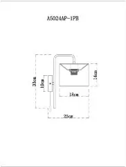 Бра Arte Lamp A5024AP-1PB