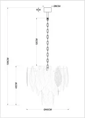 Подвесная люстра Arte Lamp A4080LM-6GO