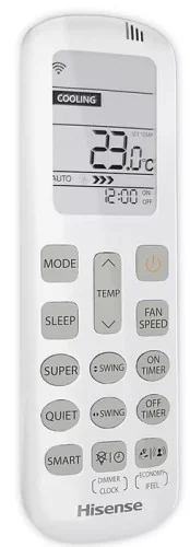 Инверторная сплит-система Hisense ZOOM DC Inverter 2023 AS-18UW4RMSKB01 (комплект)