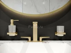 Дозатор для жидкого мыла Hansgrohe AddStoris полированное золото (41745990)