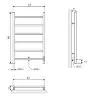Полотенцесушитель электрический Двин J Neo 80/50 1"-1/2" полированный (4657763844837)