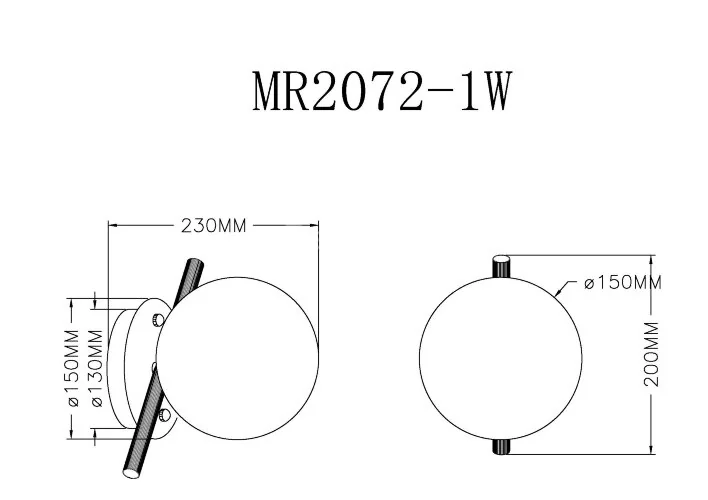 Настенный светильник MyFar MR2072-1W