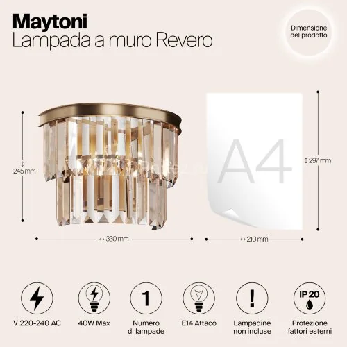 Бра Maytoni MOD085WL-01G
