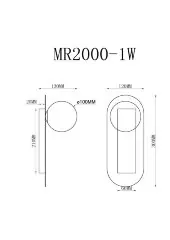 Настенный светильник MyFar MR2000-1W