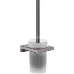 Ёршик для унитаза Hansgrohe AddStoris Шлифованный черный хром (41752340)