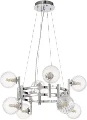 Подвесная люстра Crystal Lux LUXURY SP8 CHROME