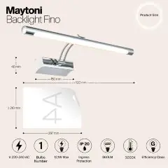 Подсветка для картин Maytoni MIR003WL-L12CH