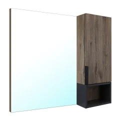 Зеркало-шкаф Azario Gris 90 880х160х800 цвет Дуб Веллингтон (CS00080416)