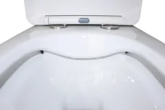 Унитаз-моноблок AZARIO GRESSA 705х370х760 напольный, безободковый, в комплекте с сиденьем дюропласт 