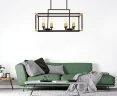Подвесная люстра Lumina Deco LDP 1140-8 BK+MD