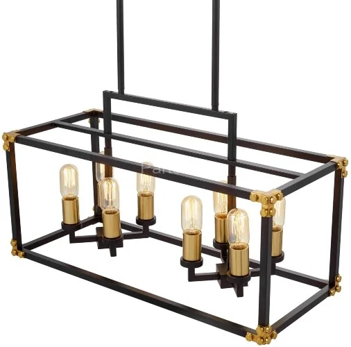 Подвесная люстра Lumina Deco LDP 1140-8 BK+MD