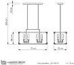 Подвесная люстра Lumina Deco LDP 1140-8 BK+MD
