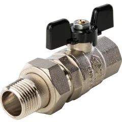 Кран шаровой полнопроходной с американкой 1/2&quot; Stout