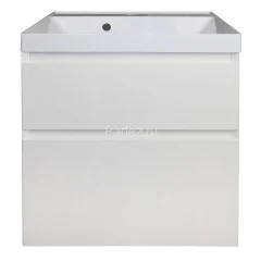 Комплект тумба Azario Velluto 60 600х450х660 подвесная, с раковиной Slim 60, белый матовый (CS000886