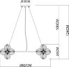 Подвесная люстра Arte Lamp A5261LM-25GO