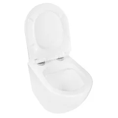 Унитаз подвесной Azario PRO 360х480х3500 безободковый, c быстросъемным сиденьем микролифт полипропил