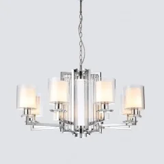 Подвесная люстра iLamp RM6201-8 CR+CL