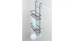 Полка корзина Fixsen подвесная, двухэтажная, черный (FX-740B-2)
